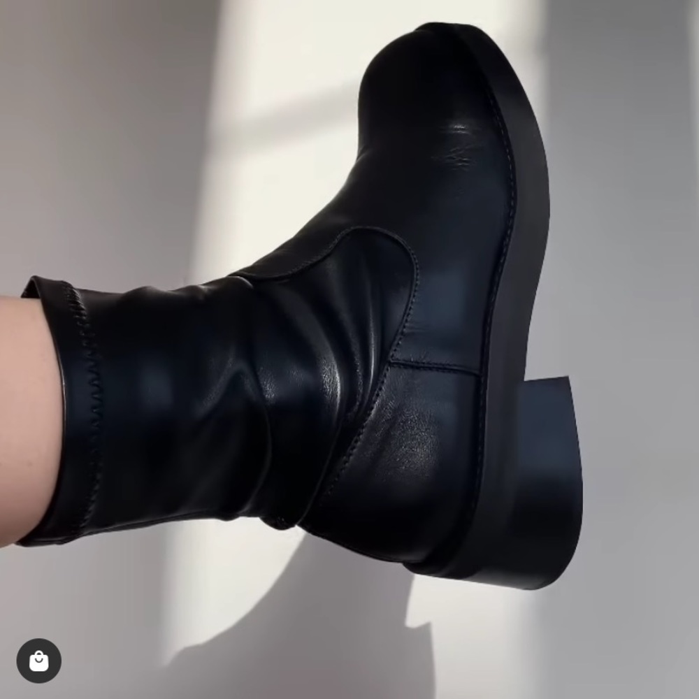 Miista Oliana Black Leather Boots - Picture 3 of 5